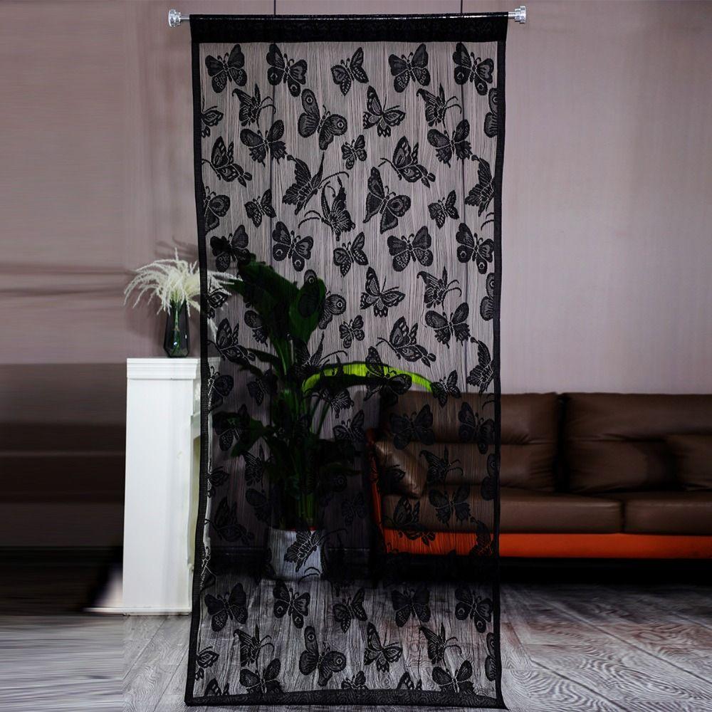 Line Curtain Door Curtain Solid Color Tassel Curtain Butterfly String Curtain Home Decor