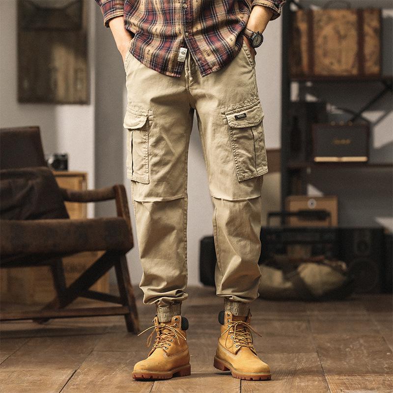 Overalls Men's Tied Feet Loose Men's Pants Trendy Brand New Sports and Leisure Trousers Men's Trousers