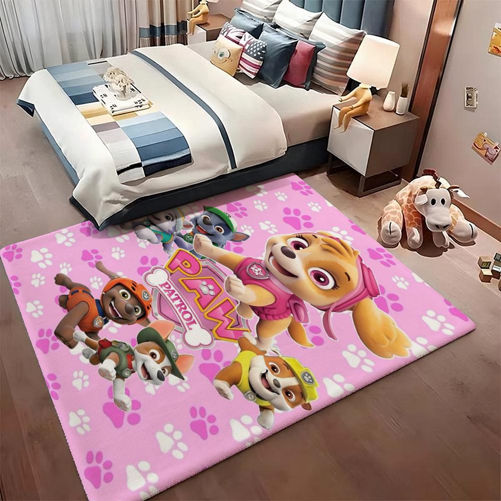 Paw Patrol Rescue Team Theme Rug Nonslip Durable Carpet For Gaming Room Play Area Home Party Decor Halloween Gift