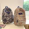 Schoolbag floral schoolbag junior high school girls personality large capacity backpack female college students design sense versatile commuter 