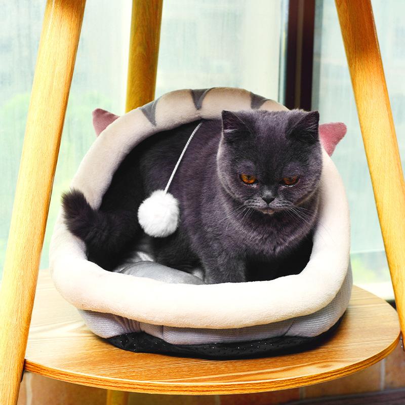 Cat House for All Seasons Cat House  Semi-enclosed Cat House  Cat Bed and Dog Bed  Keeping Pets Warm In Winter