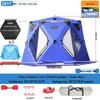 Hexagonal Cotton Ice Fishing Tent - Thickened, No Assembly Needed