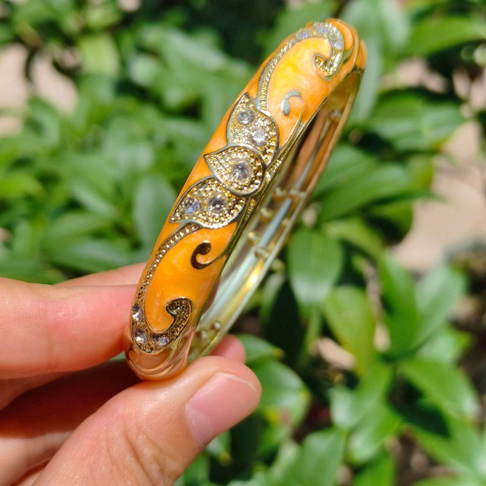Crown Crown Cloisonne Bracelet Colored Dropper Oil Women's Hand Bracelet Gifts for Women Girl