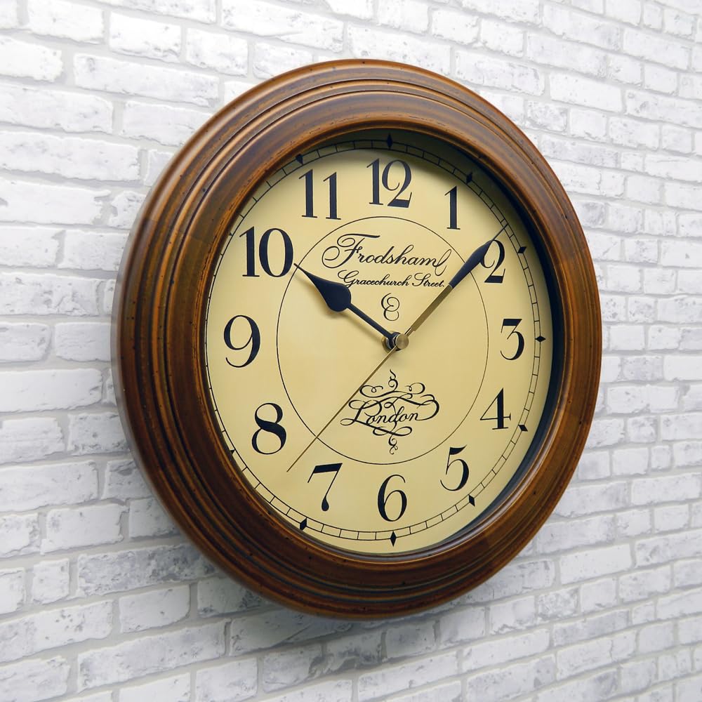 Santel Retro Clock Wall DQL711 Japanese-made Radio-Controlled (Antique Radio-Controlled Clock)