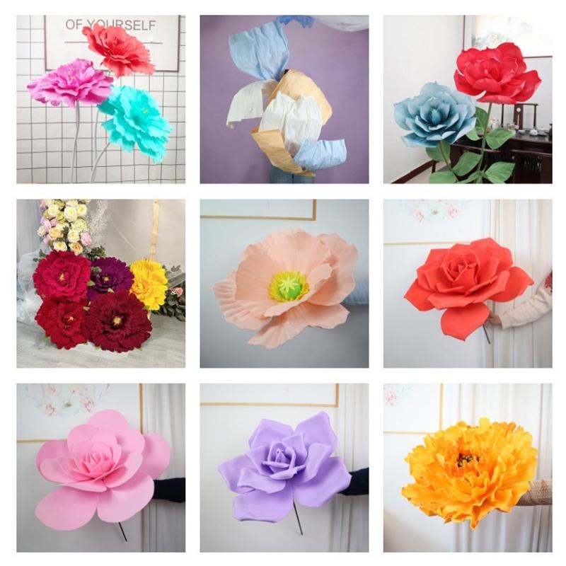 30/40cm Künstliche Pfingstrose Hochzeitsfeier Große Blumen-Show-Requisiten DIY-Fälschung Blumen Hochzeitsfenster Hintergrundwand Dekoration