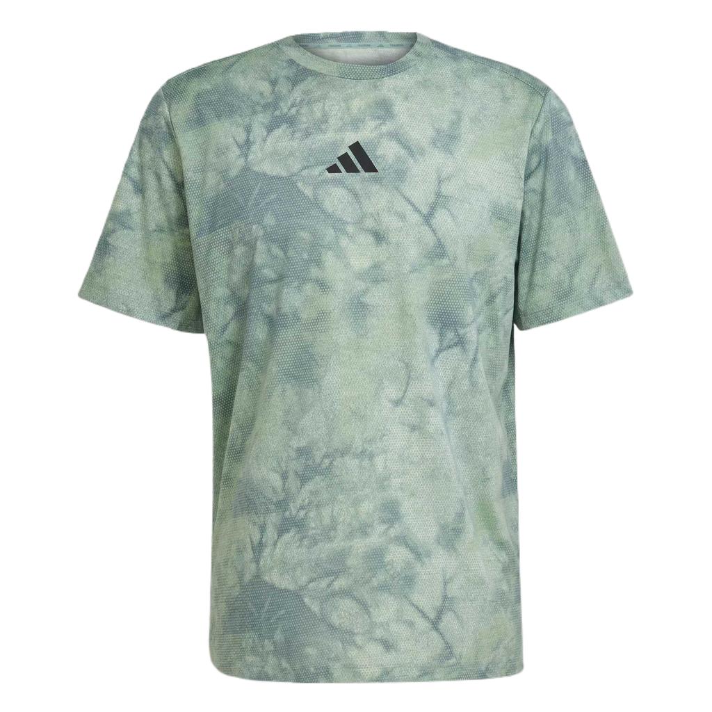 Adidas Power Graphic Comfortable Versatile Simple Fashion Short Sleeve T-Shirt Men Tops Green JP3343