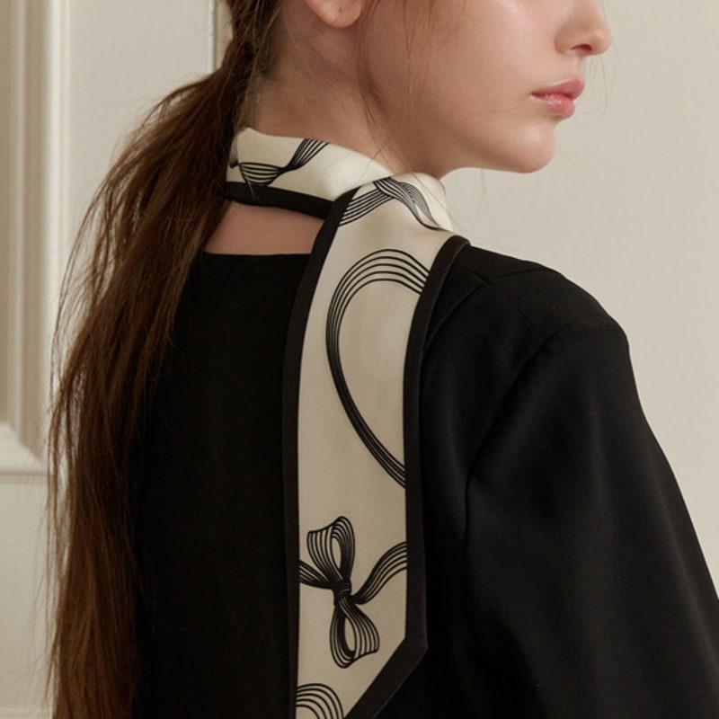 Tatiana Connect Ribbon Twilly Silk Scarf SF2903