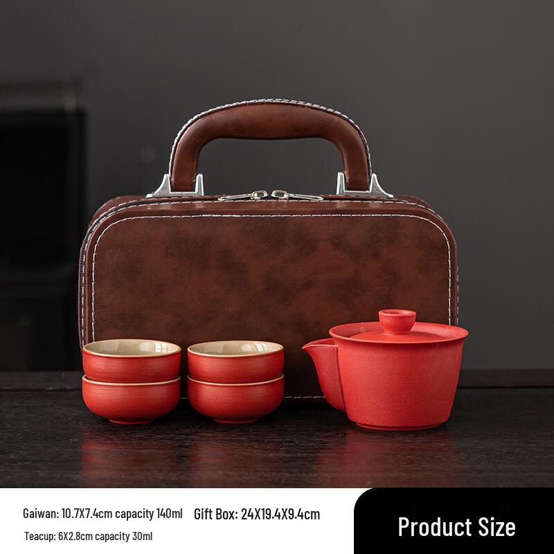 Portable Ceramic Travel Tea Set
