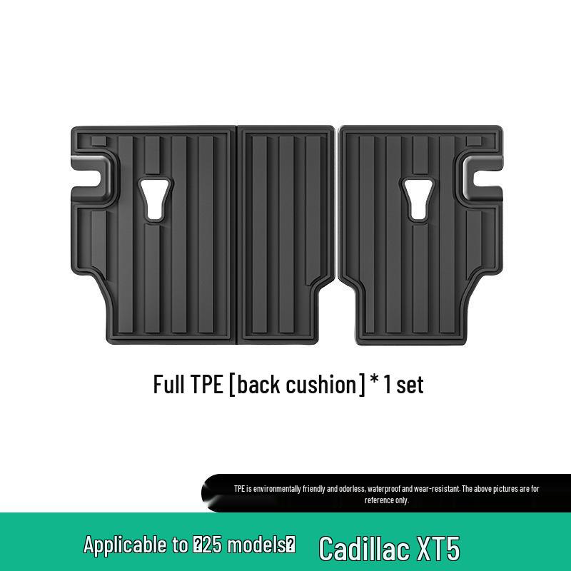 Eco-Friendly TPE Floor Mats and Trunk Mat for Cadillac XT5 - Includes Seat Back Cushion