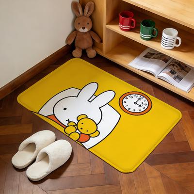 Cartoon Hase Kawaii lustig M-Miffy Zuhause Bett Teppich Küche Bad Bodenmatte Flur Balkon Teppich Eingang Fußmatte hogar Dekor