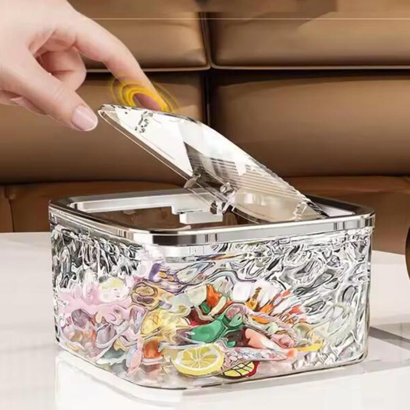 Hair Accessory Storage Box Desktop Girl Hair Clip Hair Ring Hair Clip Rubber Band Transparent Acrylic Sorting Box Storage Basket