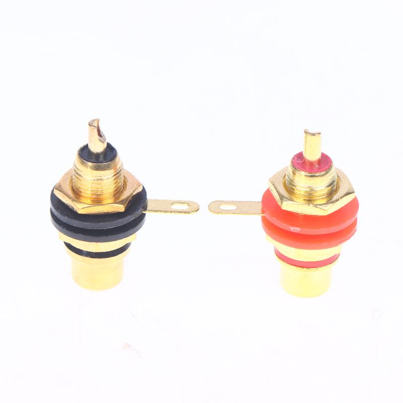 4/10Pcs 3.5Mm Av Plug Nickel Plated Female Socket Lotus Connector Chassis Panel Mount Adapter Audio Terminal Plug