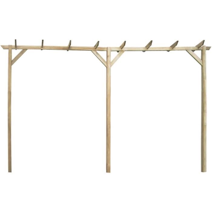 Pergola de jardin 400 x 40 x 205 cm Bois
