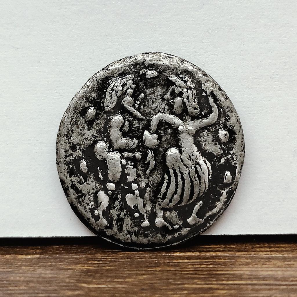 Nederlandse Epische, Romeinse Jupiter, Zon Apollo, Oude Griekse Zilveren Munten, Retro