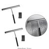 3XUF Space Saving Bathroom Squeegee Scraper Stainless Steel Blade Hanging Hook Design Efficient Glass Window Cleaner