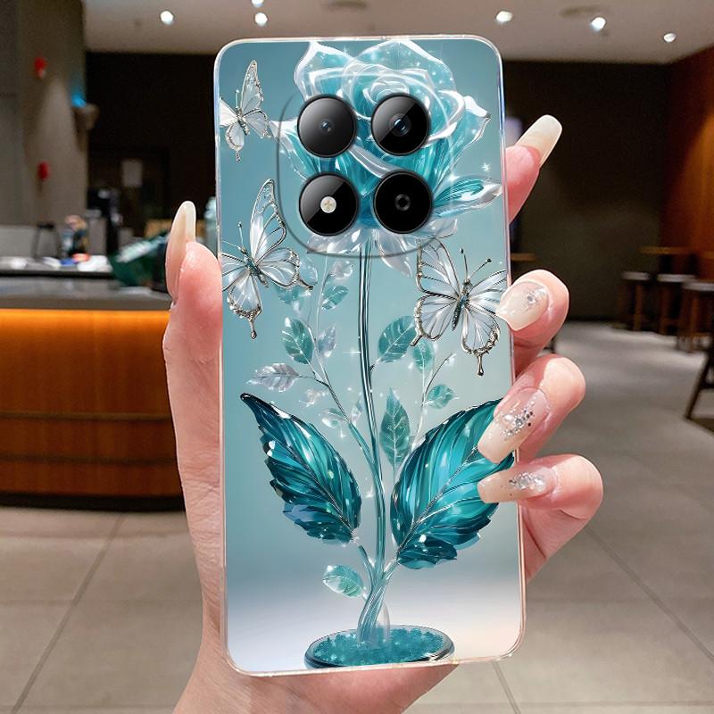For Xiaomi Redmi Note 15 Pro Plus Case Luxury Flower Cover Soft TPU Phone Case For Redmi Note 15 Note15 Pro + 5G Fundas Bumper