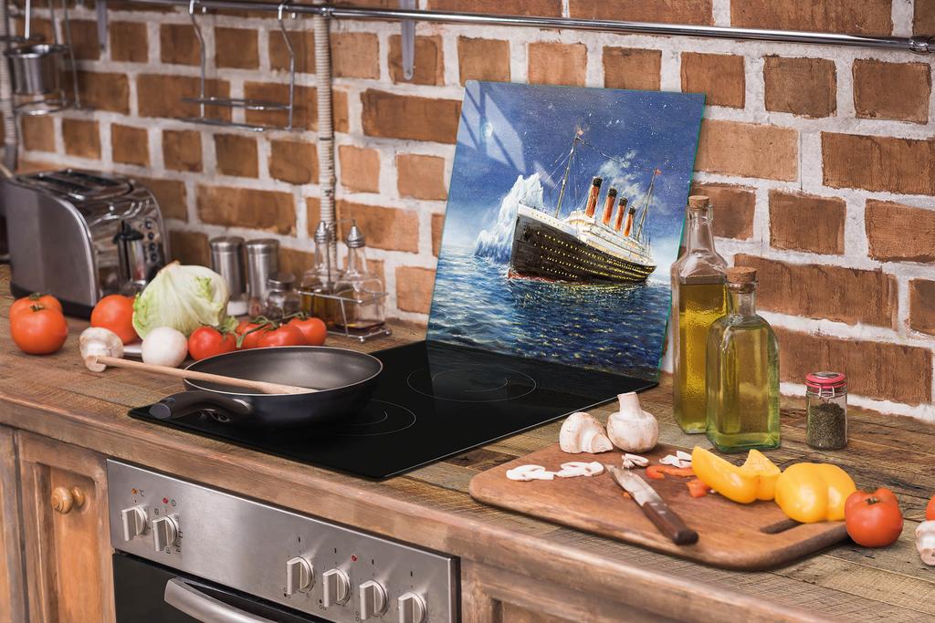 SZKLANA DESKA DO KROJENIA 52x40 TITANIC