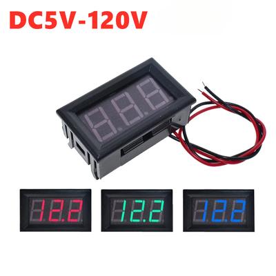 Two-wire 0.56-inch DC Voltmeter DC5V-120V DC Digital Voltmeter Digital Voltmeter Head 2 Wires