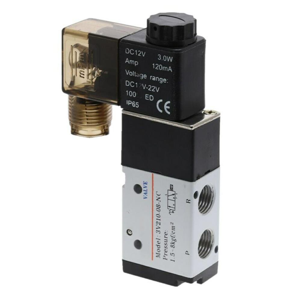0.15-0.8MPa Solenoid Valve G 1/4 DC 12V 2 Position 1/4 PT Air Pneumatic