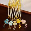 Beads Song Brocade Gourd Necklace Luxury Pearl Long Sweater Chain  Women