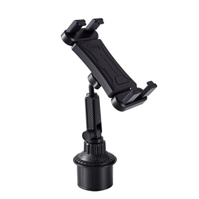 Adjustable Vehicle Cup Holder Mount For Smartphones And Tablets Up To 17inches With Secure Spring Clip