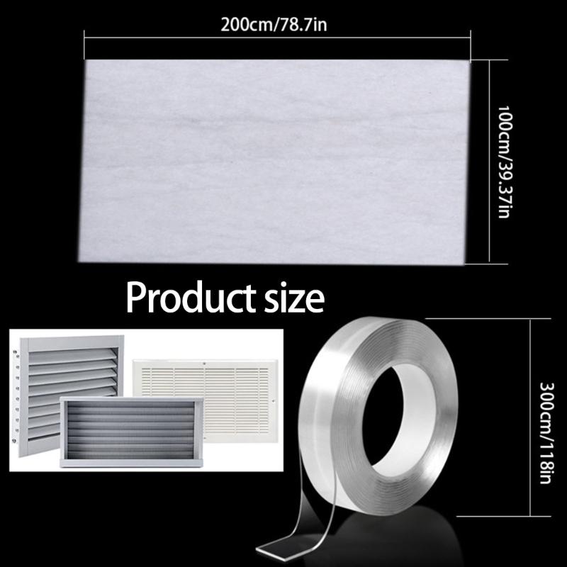 Easyly Install Vent Cover Filter For Heating Vent And AC Grilles Prevents Debris Includes Tape For DIY Projects