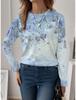 Fashion Women's T Shirt Tee 3D Print Floral Graphic Casual Holiday Fashion Long Sleeve T-shirt O-Neck Yellow Sweatshirt Pullover