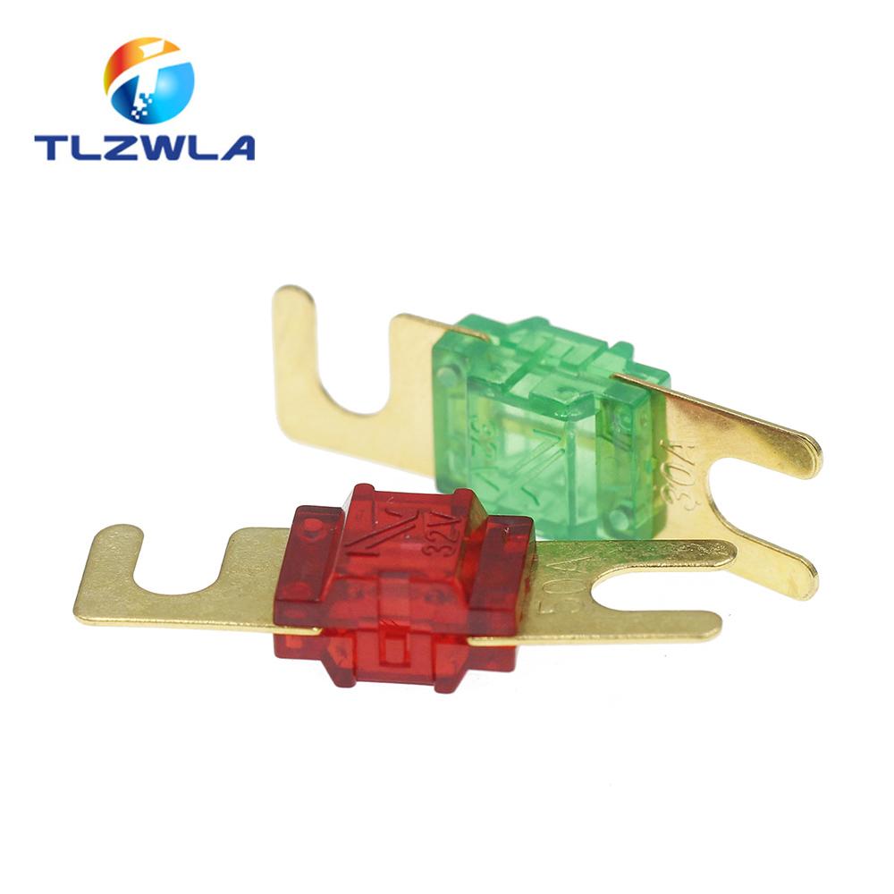 ANL Gold Plated Stud Car Fuses Mini Car Stereo Audio AFS Fuse 20A 30A 40A 50A 60A 70A 80A 100A 125A 150A 32V Auto Fuse Fuses Hot Fuse Holders1
