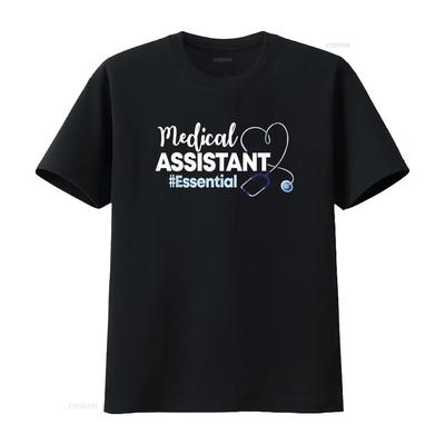 Medical Assistant Clinical Healthcare Officer Professional T Shirt Vintage Washed Fashion Homme Comfortable Stretched