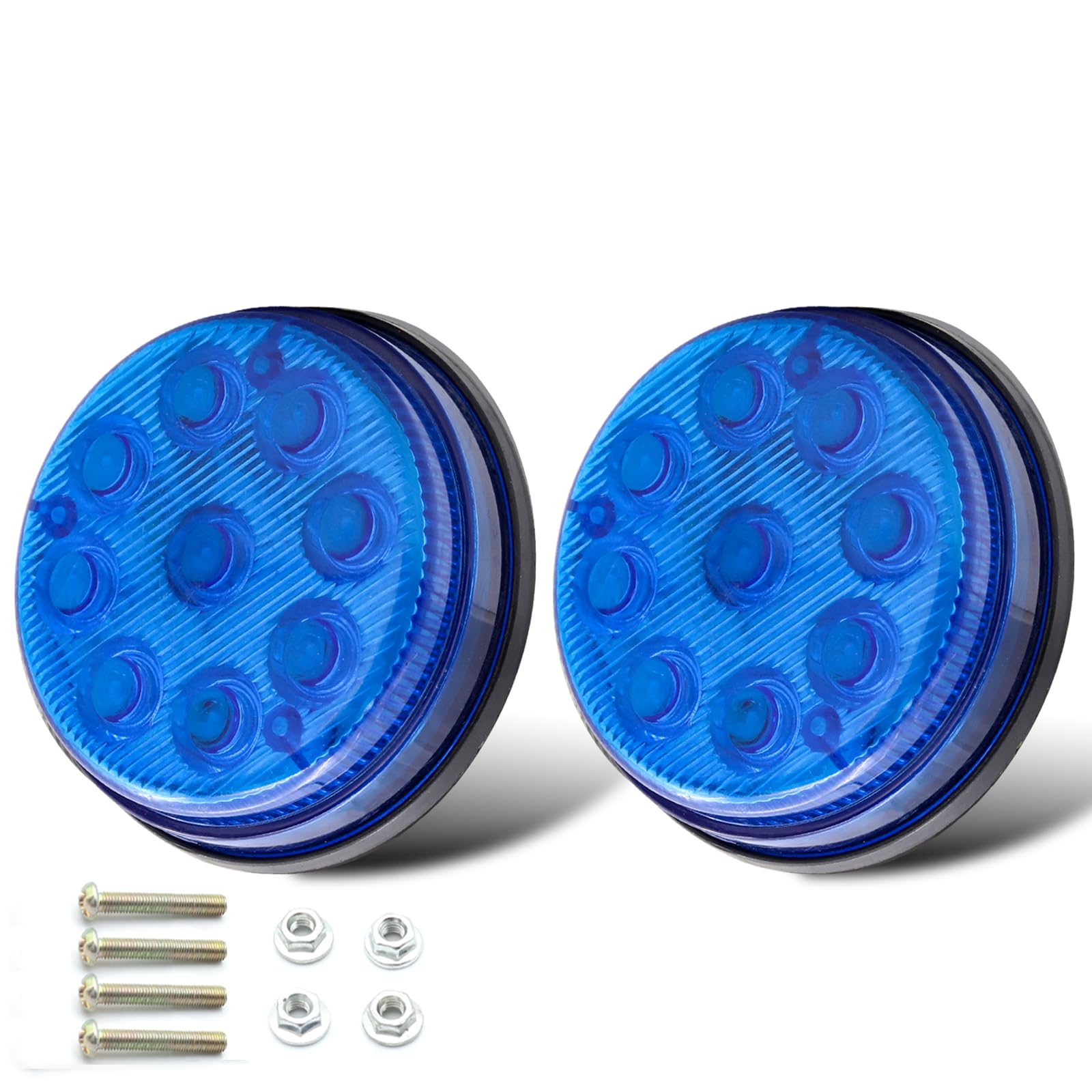 Biqing Side Marker Round, 3 Inch 24V LED Marker Blue синий