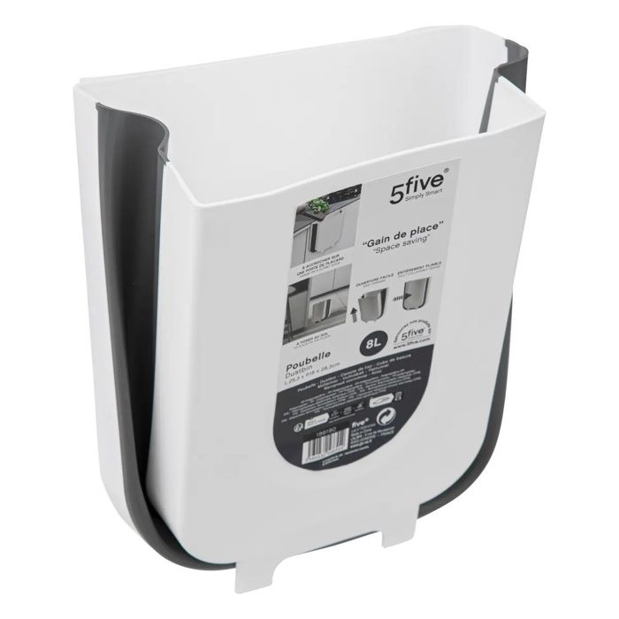 Poubelle de cuisine retractable 8 L