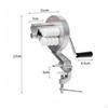 HandCrank Pasta Maker Tabletop Manual Appliance FoodGrade for Home Cooks