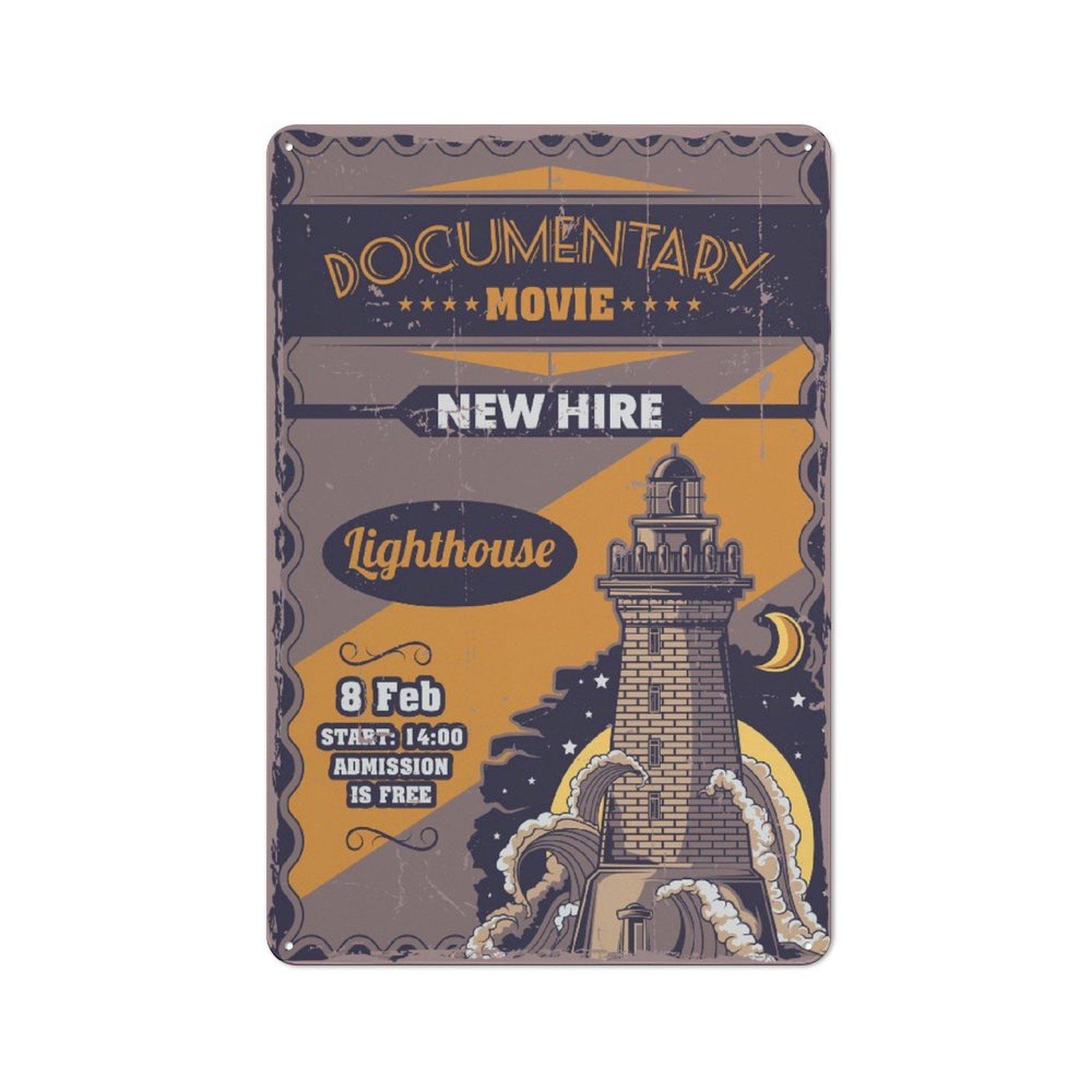 

1Pc Vertical Metal Wall Poster Tin Sign 2030cm / 3040cm Retro Decor Home Kitchen Bar Garage Living Room 20*30CM