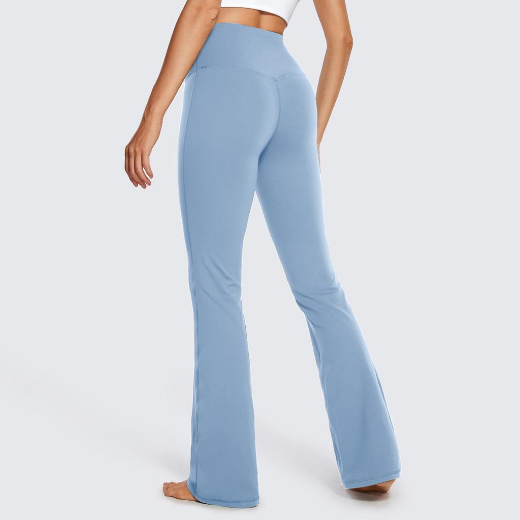 Dámské strečové legíny na jógu Fitness běžecká tělocvična Sportovní aktivní kalhoty po celé délce s rozšířenými kalhotami