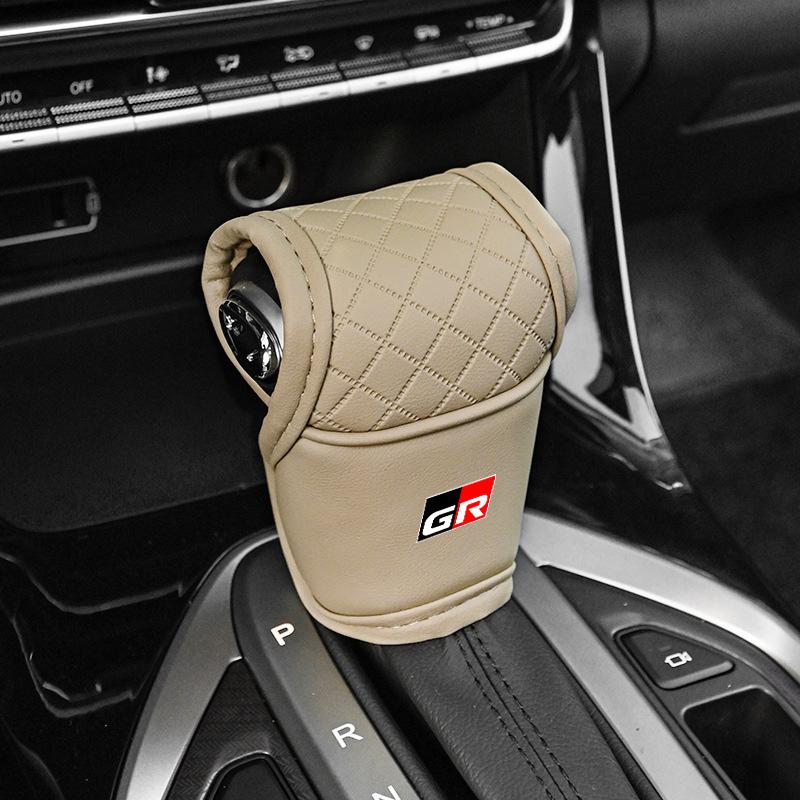 

Car Gear Shift Protector Cover Leather Shift Knob Cover For Toyota GR Camry Chr Corolla Rav4 Highlander Yaris Prado Prius
