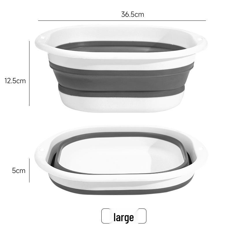 Collapsible Portable Washbasin for Dorms and Travel Use