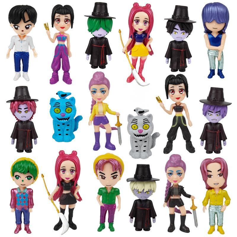 Kpop Demon Hunters Figure Toy Derpys Tiger Huntrix Rumi Zoey Mira Sussy Figure K Pop Demon Hunters Goods Merch Figurine Ornament