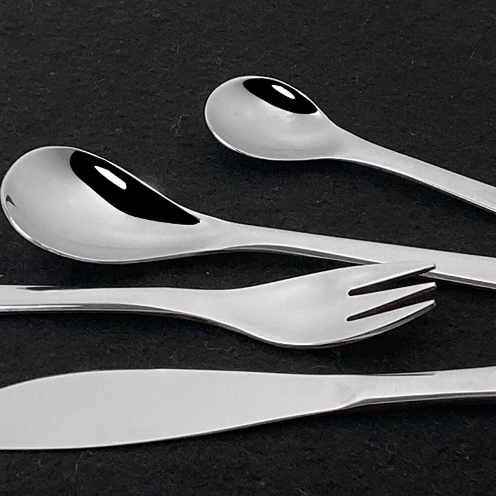 4-teiliges Silberspiegel-Besteck, Besteck aus 304-Edelstahl, Messer, scharfes Steakmesser-Set für das Abendessen, 8,27-Zoll-Geschirrset