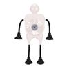 Desk Fan Robot Shape with Suction Cup 100 Speeds Digital Display USB Rechargeable Mini Desk Fan for Bedside Nightstand