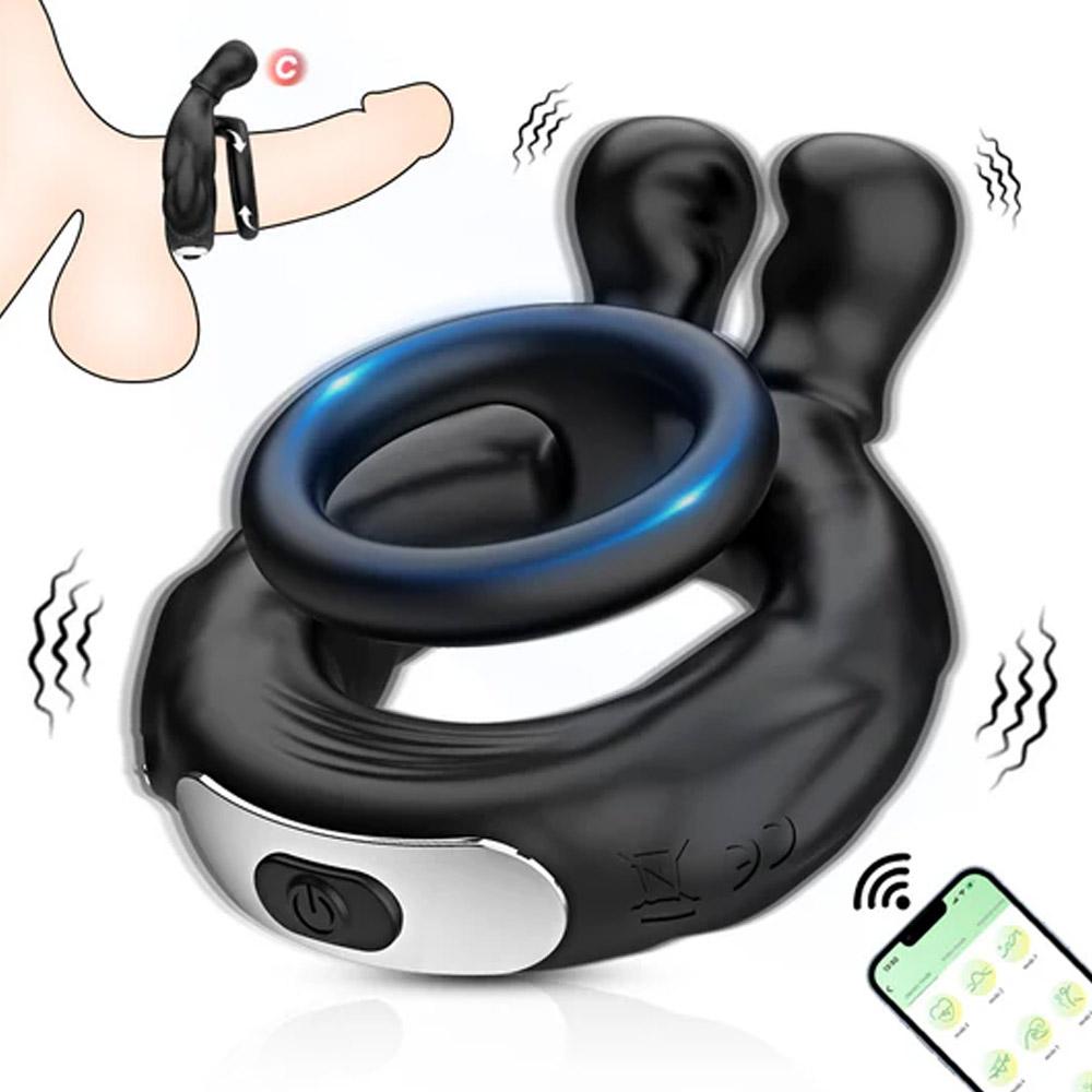 Vibrating Cock Ring, 10 Vibrations with Heating Penis Ring Vibrator Sex Toys for Men, Adult Toys Vibrating Penis Ring Male Sex Toys