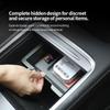 For Tesla Model 3 Y 2023 Accessories Center Console Storage Box Central Control Translucent Organiser Case with Silicone Pad