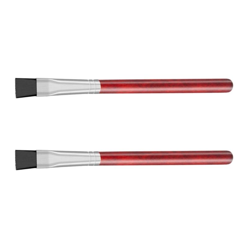 652F 2 Piece Professional Watch Cleaning Brushes Wooden Handle for Accuracy Maintenance