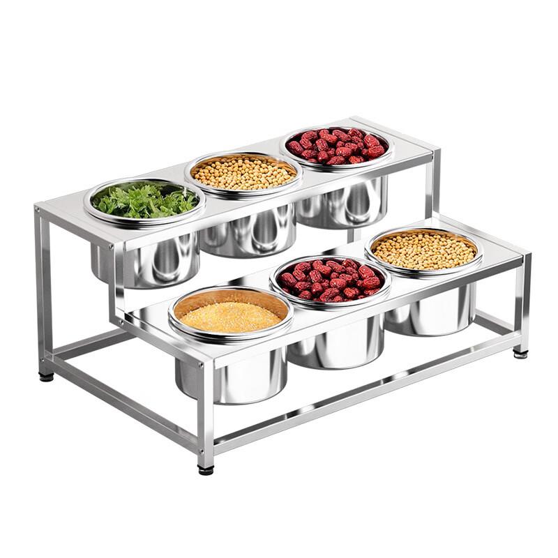 Stainless Steel 3-Compartment Seasoning Rack