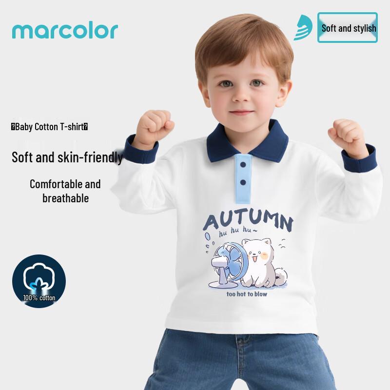 MaKaLe Pure Cotton Long Sleeve Kids T-Shirt 130