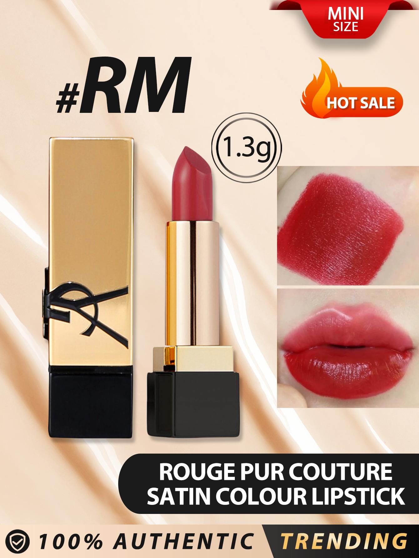 

YVES SAINT LAURENT / YSL [Mini] ROUGE PUR COUTURE SATIN COLOUR LIPSTICK #RM 1.3g / LONG-LASTING COMFORT SMOOTHING LIP CARE