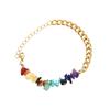 Adjustable Stainless Steel Bracelet Colorful Stone Beads Bracelet Splicing Bracelet for Unique Style and Fashion Looks