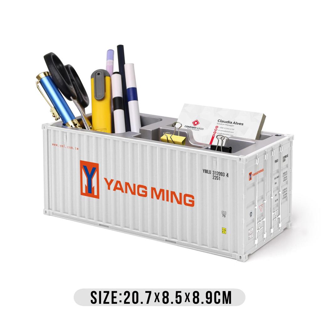 Portalápices Personalizado con Forma de Contenedor de Envío DHL con Logo