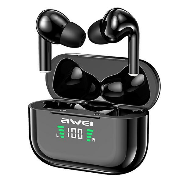 Awei Headphones Bluetooth 5.1 T29P Tws+ Docking Station Black/Black