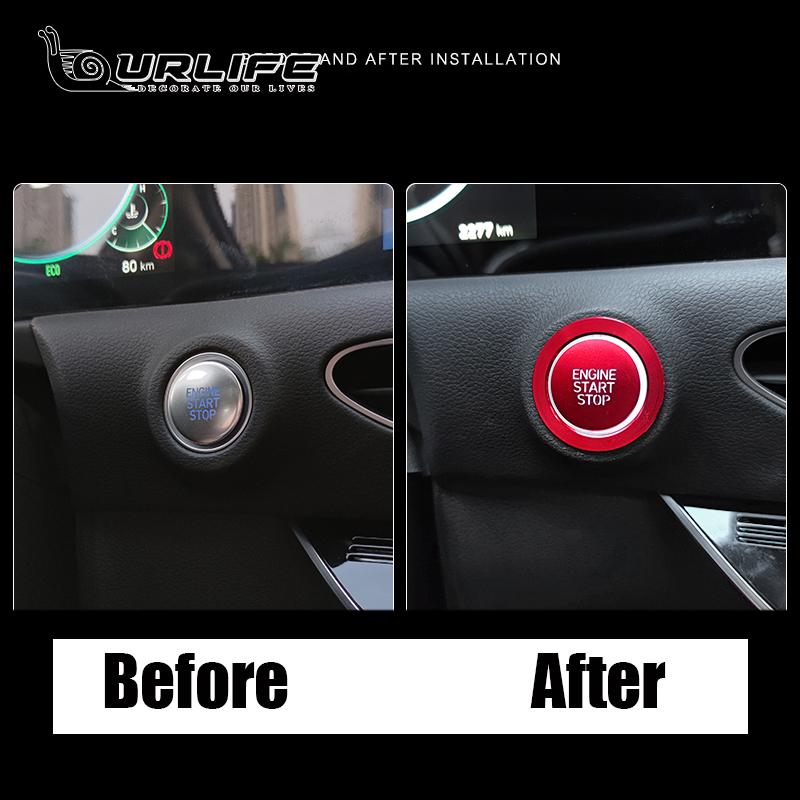 Car Engine Start Button Replace Cover Stop Switch For Hyundai Sonata DN8 10th
