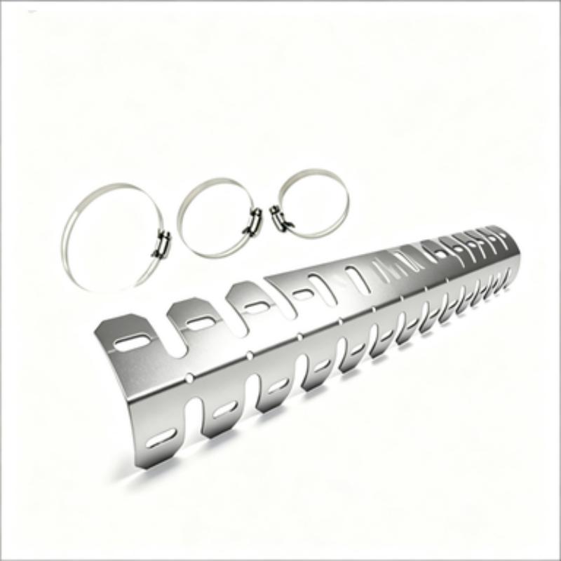 Motorcycle Exhaust Pipe Heat Shield Cover Aluminum Alloy 61cm Length